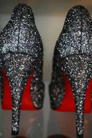 Silver sequinned heels - www.myLusciousLife.com.jpg